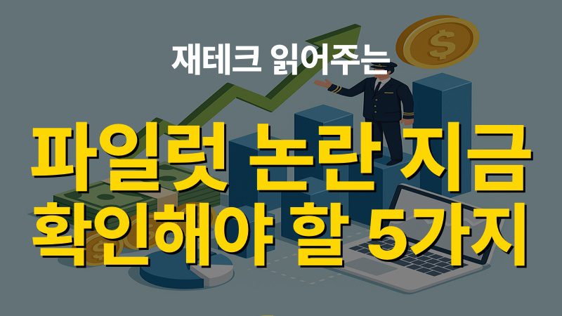 재테크 읽어주는 파일럿 논란, 지금 확인해야 할 5가지 이유
