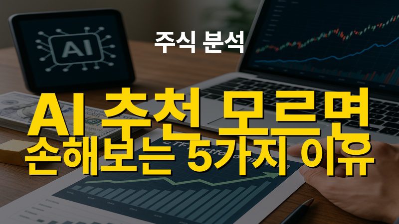 주식 분석 AI 추천, 모르면 손해보는 5가지 이유