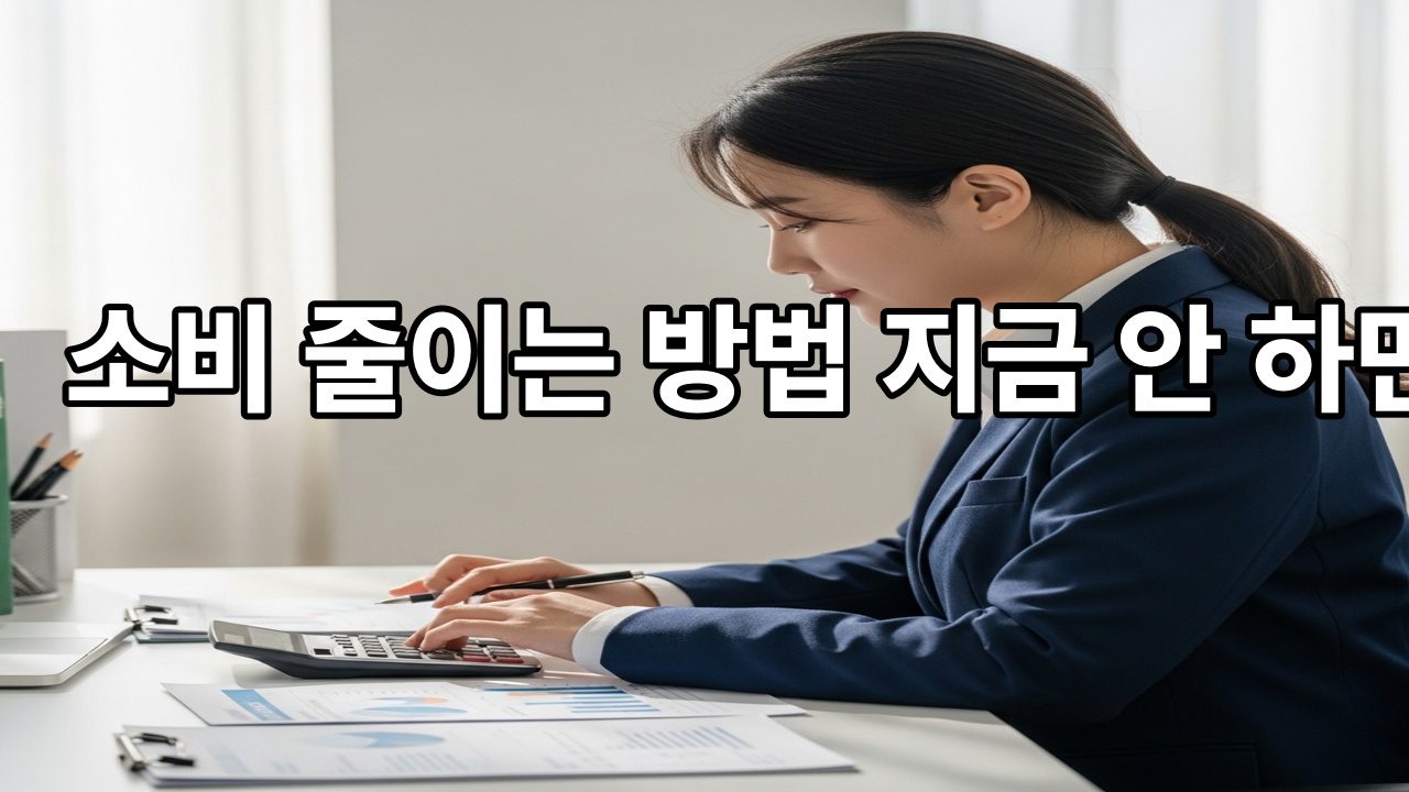 소비 줄이는 방법 지금 안 하면 손해